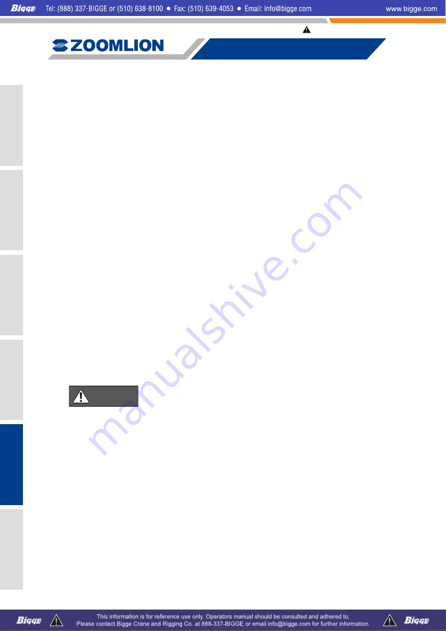 Zoomlion ZCC1100 Operator'S Manual Download Page 284