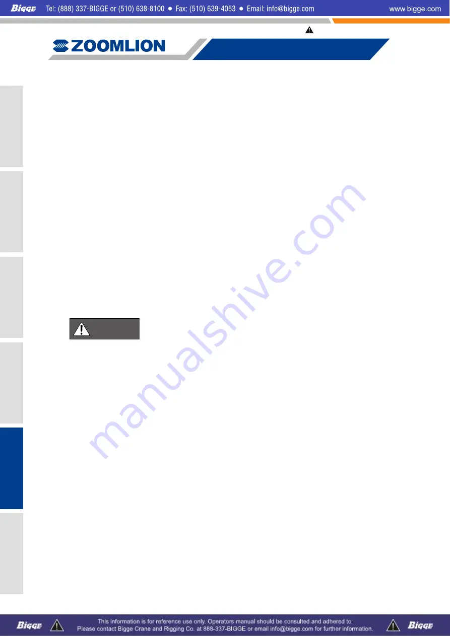 Zoomlion ZCC1100 Operator'S Manual Download Page 286