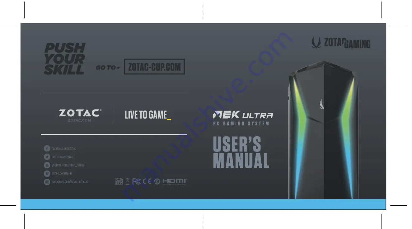 Zotac GU3070C7R0B-U-W2B User Manual Download Page 1