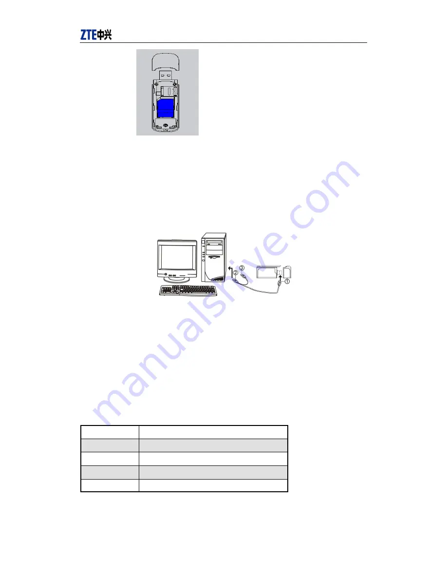 Zte CDMA20001X EV-DO Скачать руководство пользователя страница 6