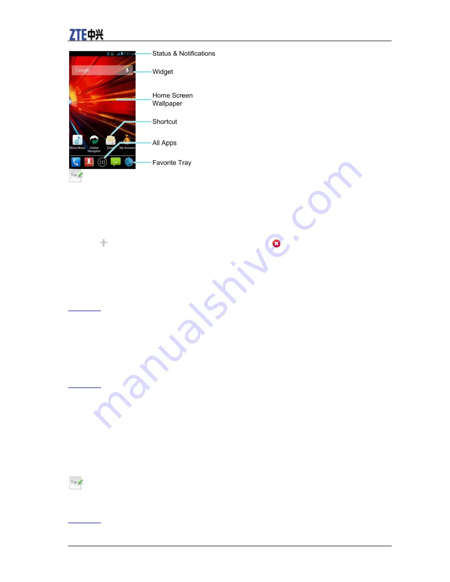 Zte N9511 User Manual Download Page 12