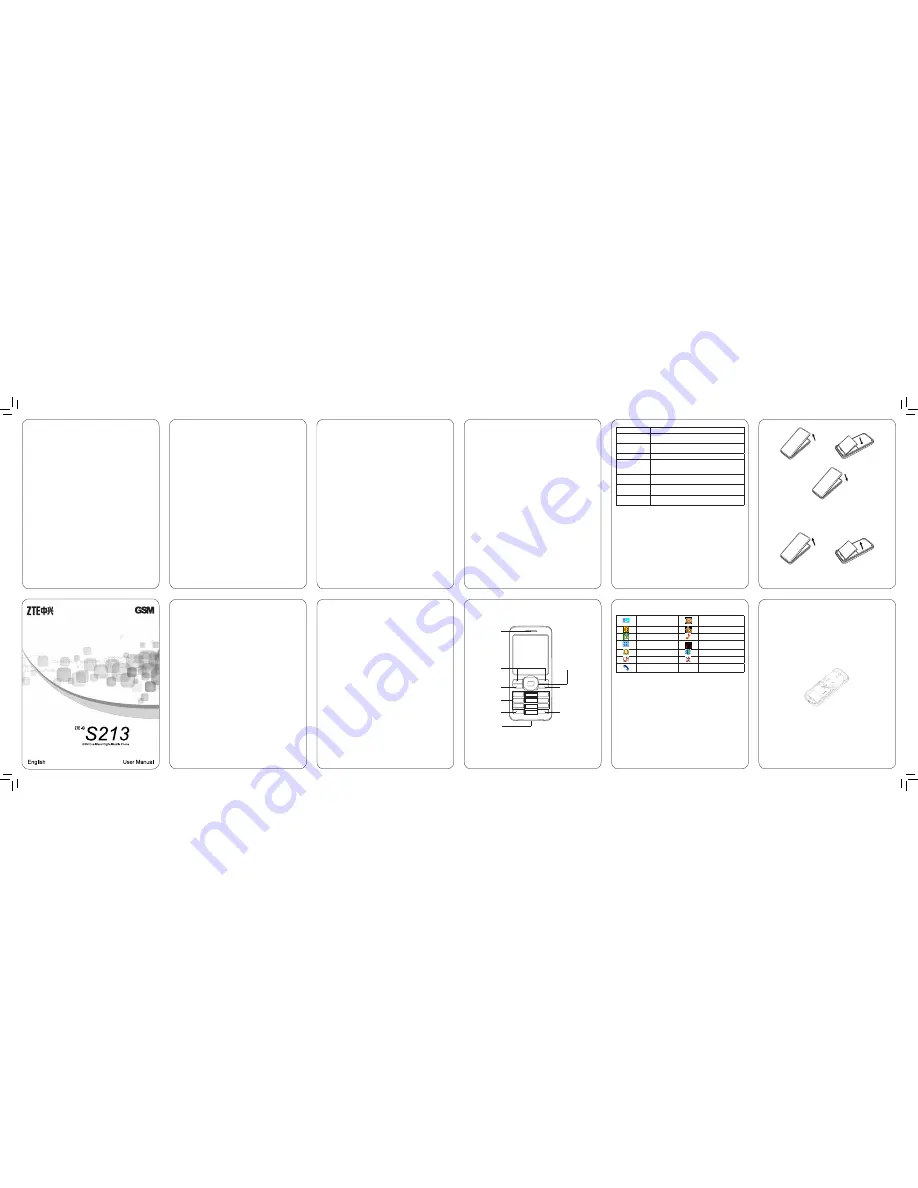 Zte S213 Скачать руководство пользователя страница 1