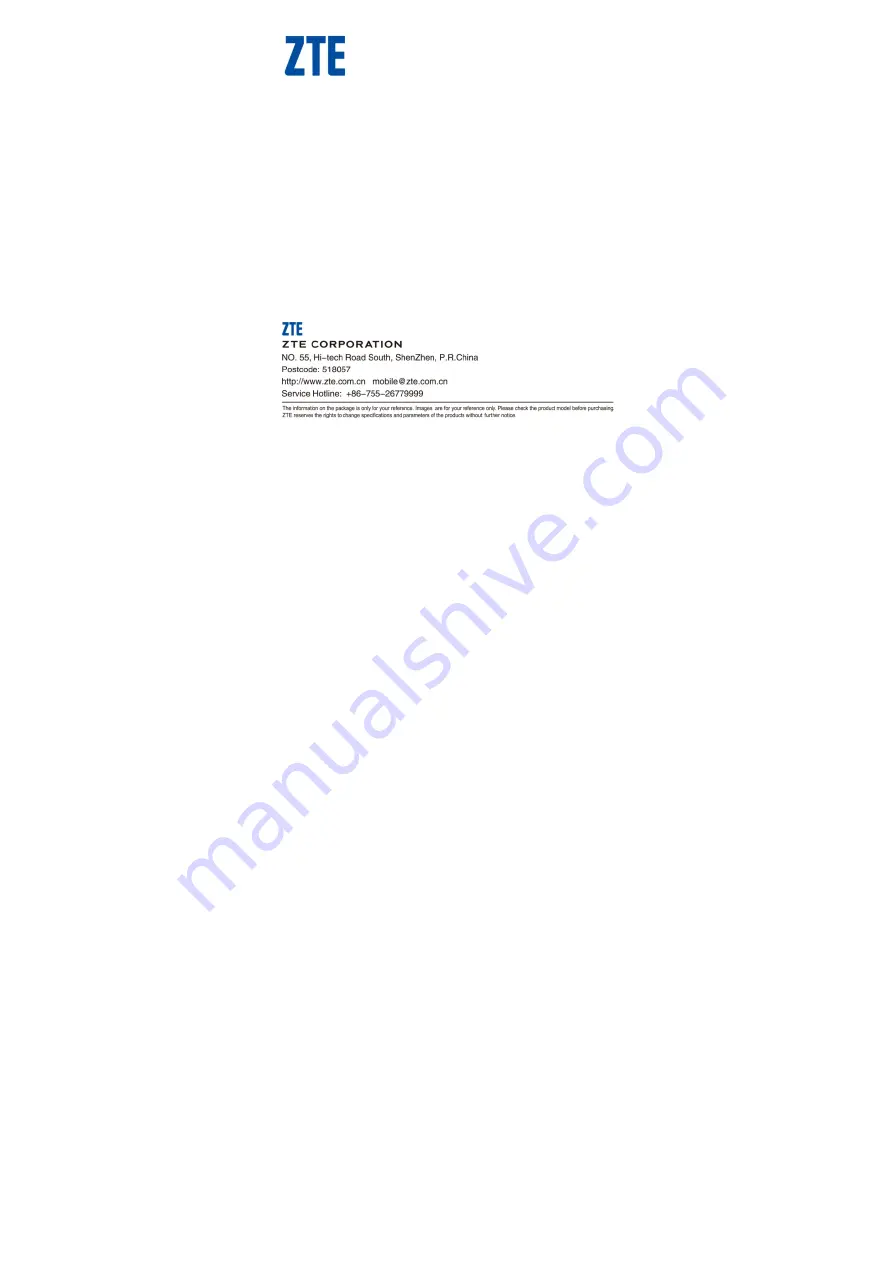 Zte WP659 User Manual Download Page 1