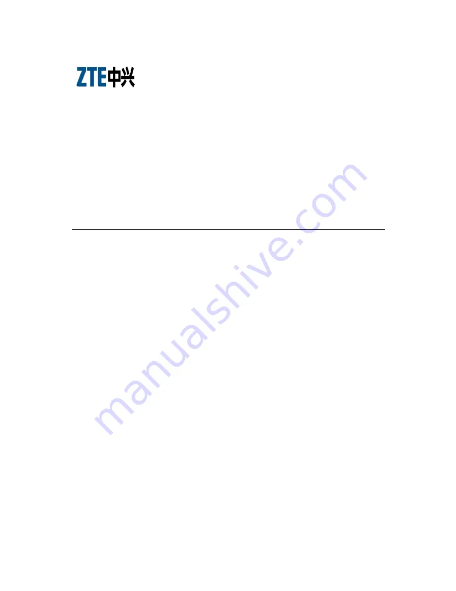 Zte ZXC10 CBTS O1 Technical Manual Download Page 1