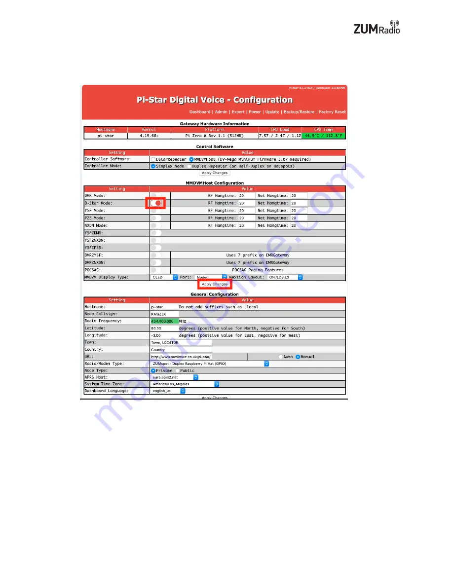 ZUM Radio ZUMspot User Manual Download Page 11