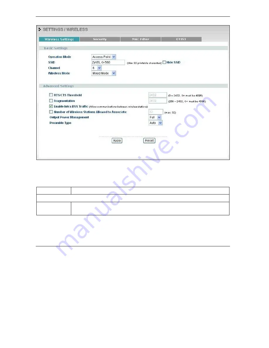 ZyXEL Communications 802.11g Wireless Access Point ZyXEL G-560 User Manual Download Page 56