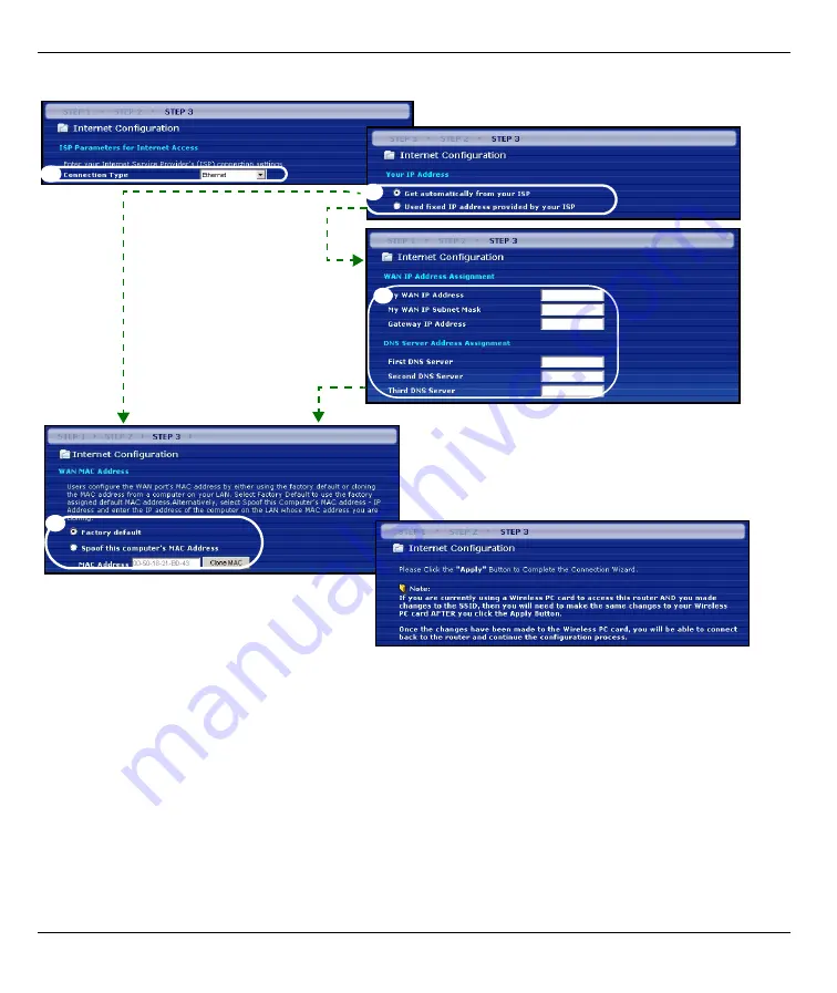 ZyXEL Communications 802.11g Wireless Firewall Router 1-P-320W Quick Start Manual Download Page 50