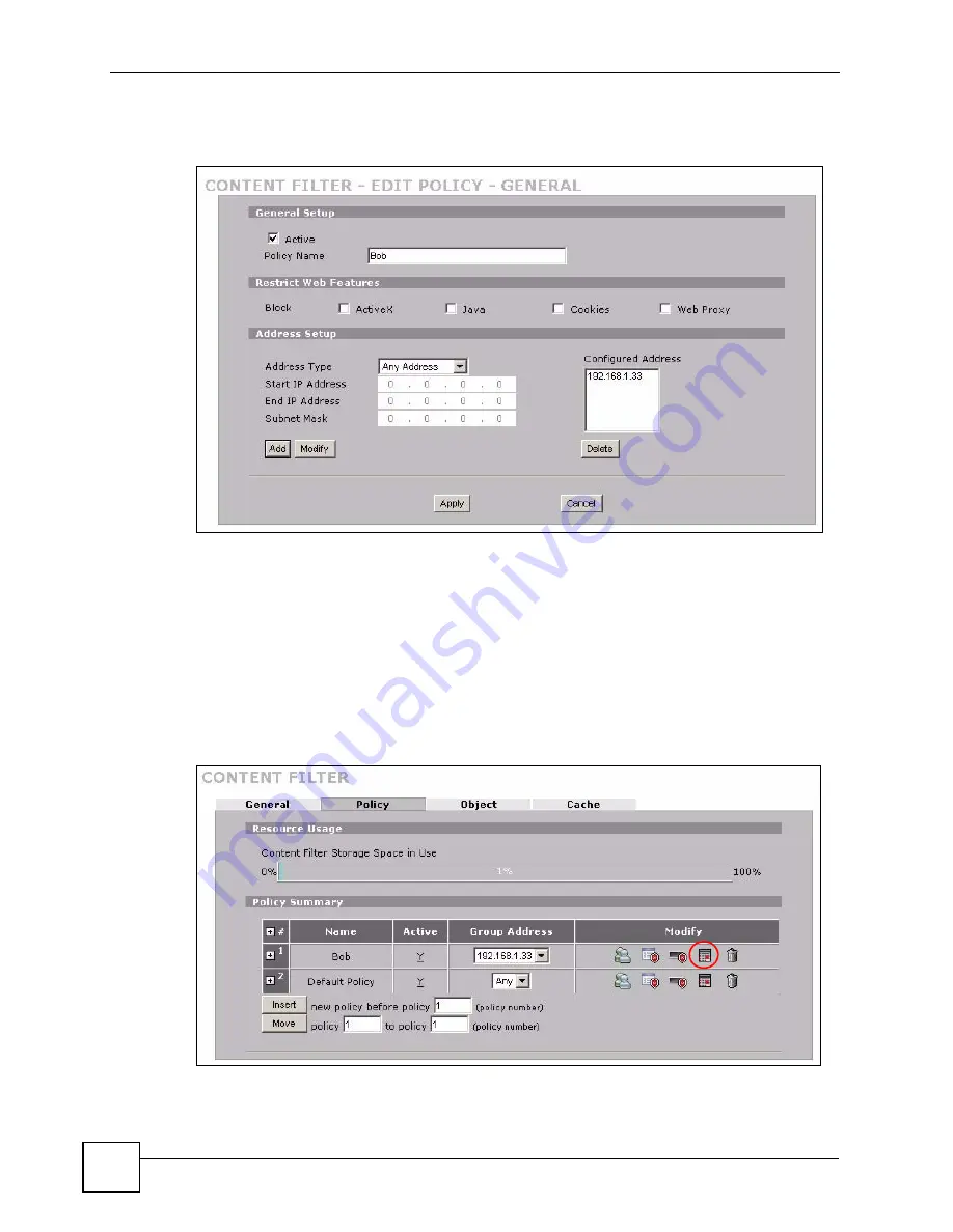 ZyXEL Communications ADSL 2+ Security Gateway User Manual Download Page 124