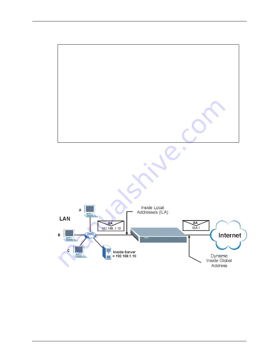 ZyXEL Communications ADSL2+ 4-port Gateway P-660H-D Series Скачать руководство пользователя страница 171