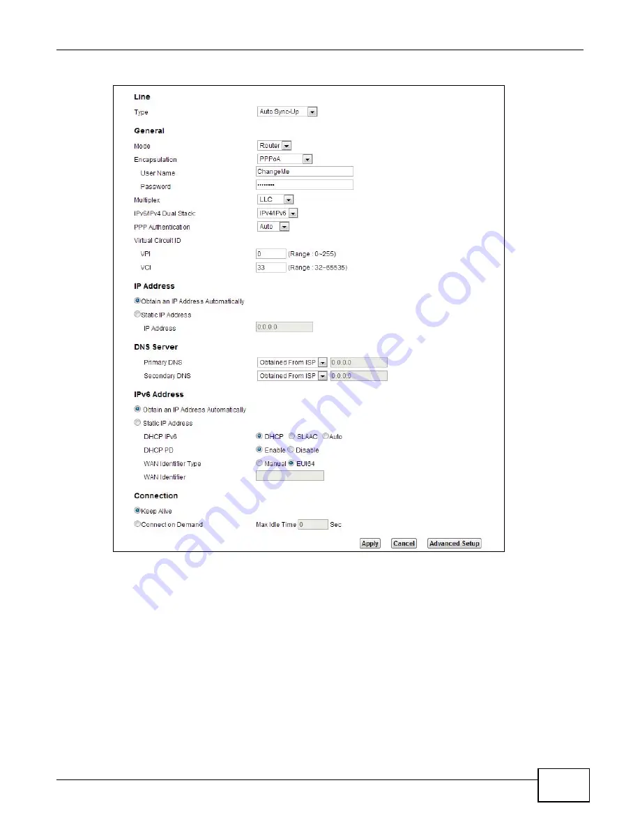 ZyXEL Communications AMG1202-T series Скачать руководство пользователя страница 75