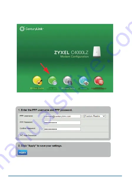 ZyXEL Communications C4000LZ Quick Start Manual Download Page 8