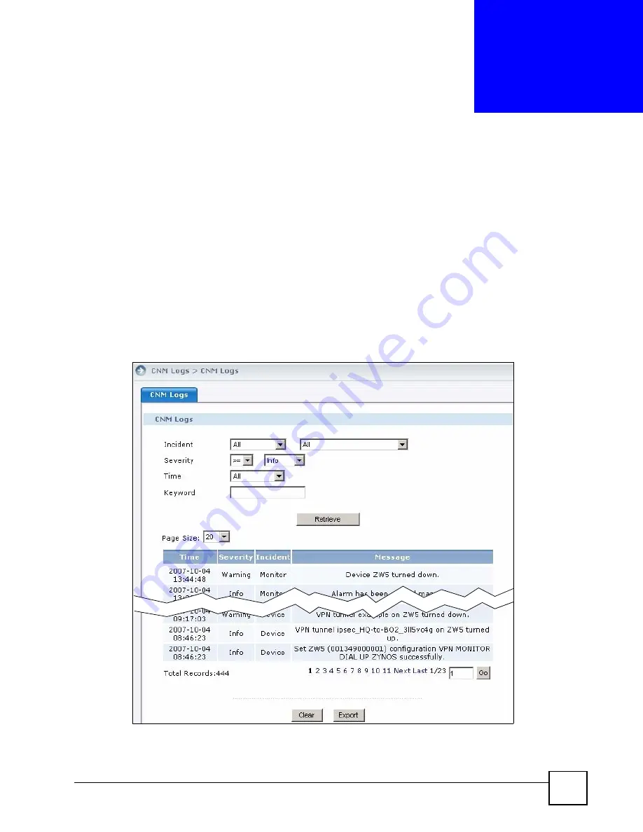 ZyXEL Communications Centralized Network Management Vantage CNM Скачать руководство пользователя страница 291