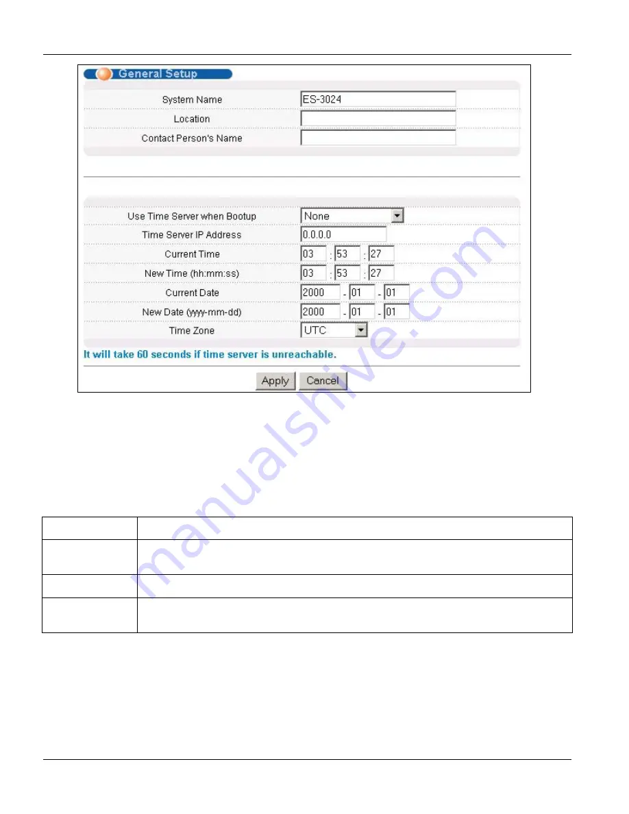 ZyXEL Communications Dimension ES-3024 User Manual Download Page 62