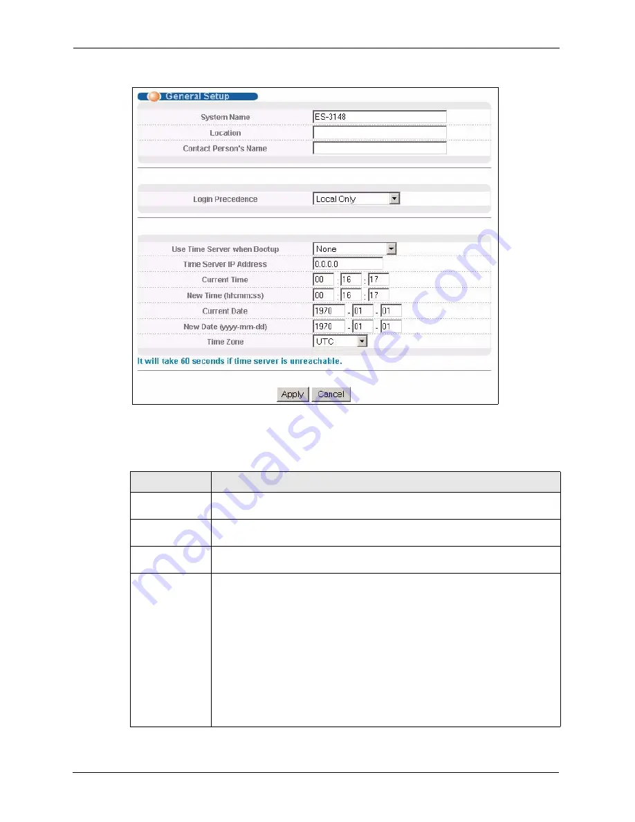 ZyXEL Communications Dimension ES-3148 User Manual Download Page 70