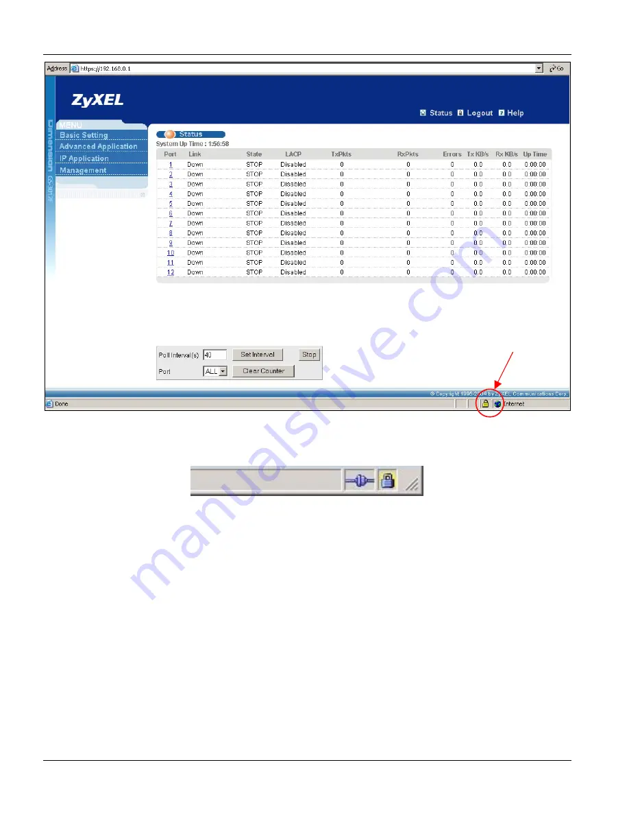 ZyXEL Communications Dimension GS-3012 User Manual Download Page 174