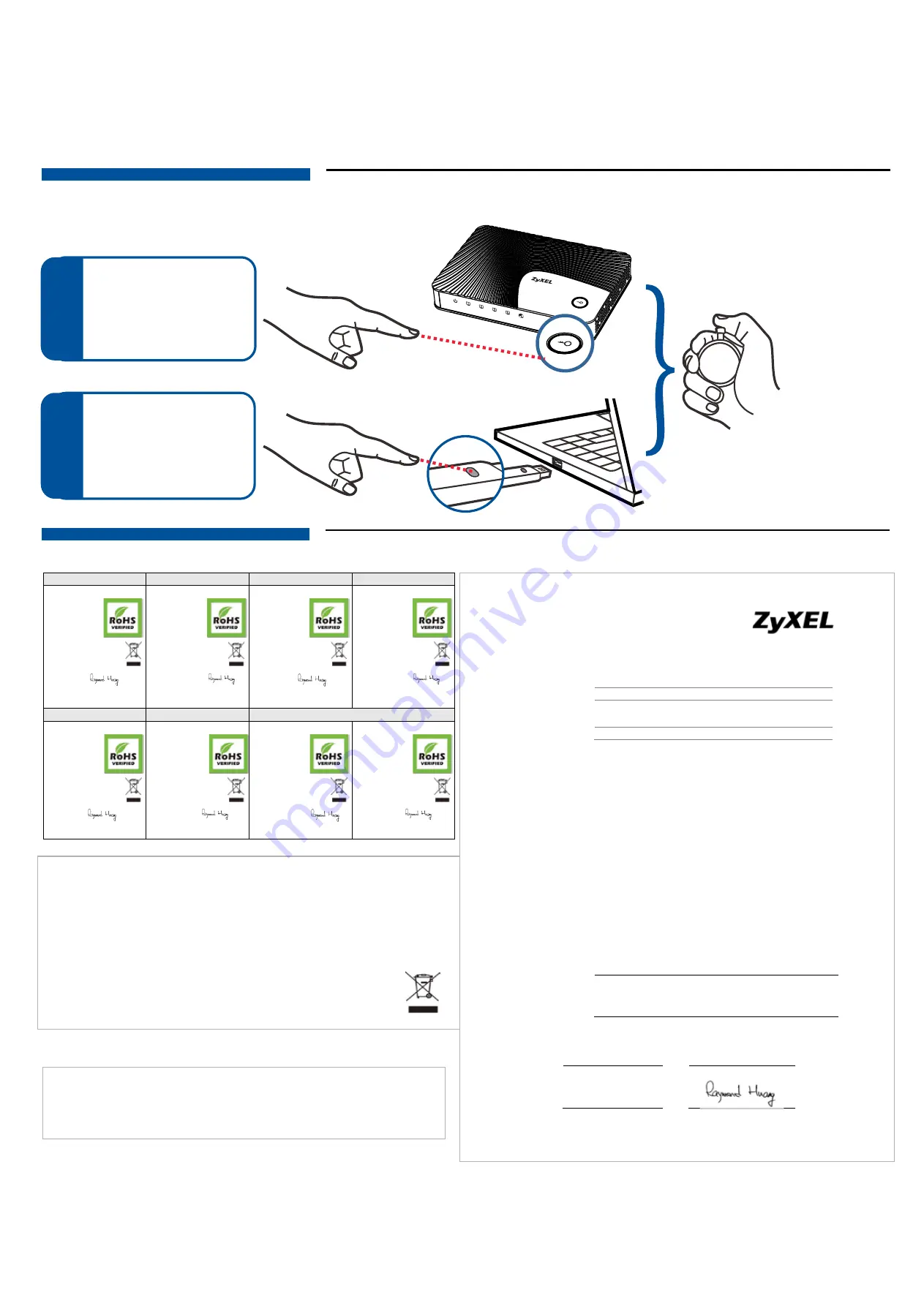 ZyXEL Communications EMG2306-R10A Quick Start Manual Download Page 2