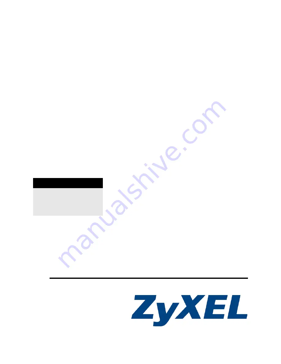 ZyXEL Communications ES-2024 Series User Manual Download Page 1