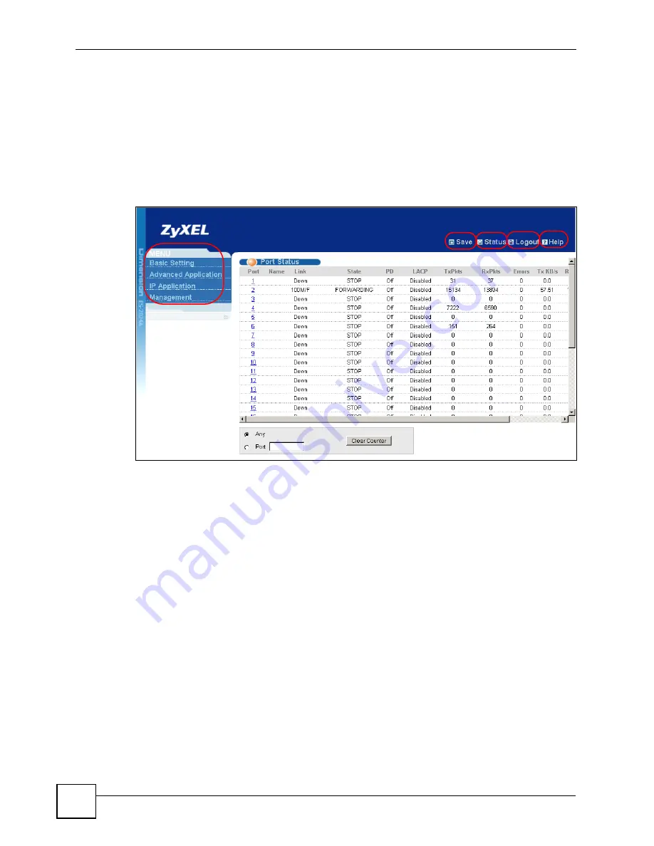 ZyXEL Communications ES-2024 Series User Manual Download Page 48