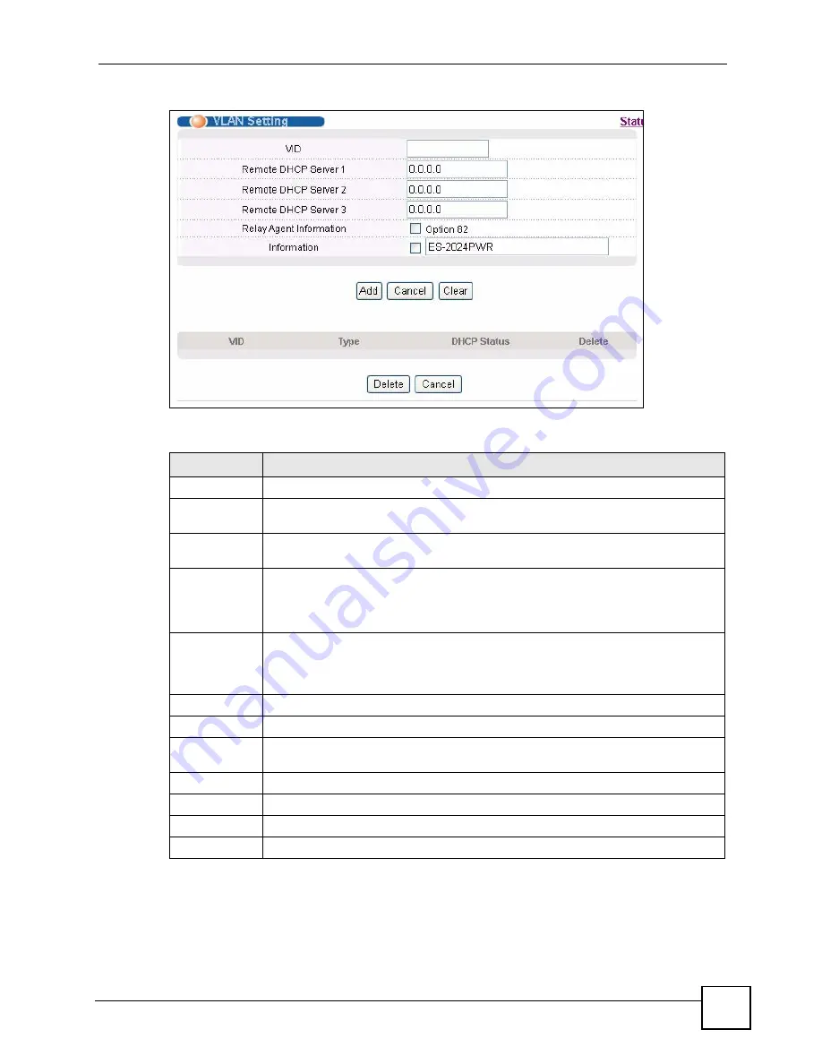 ZyXEL Communications ES-2024 Series User Manual Download Page 199