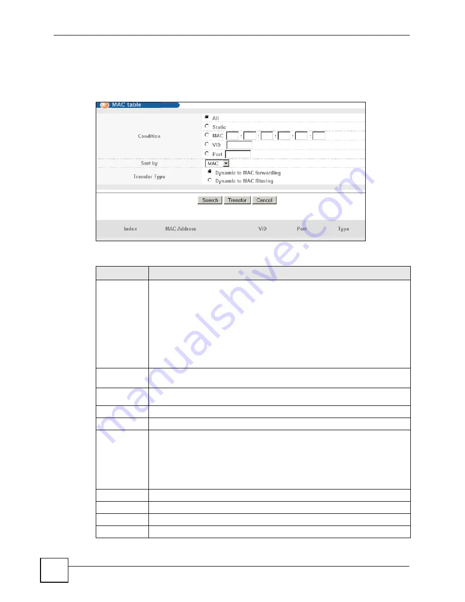 ZyXEL Communications ES-2024 Series User Manual Download Page 240