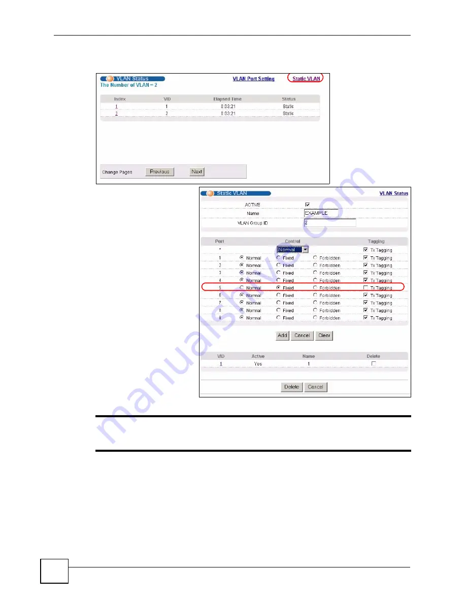 ZyXEL Communications ES-2108 User Manual Download Page 62