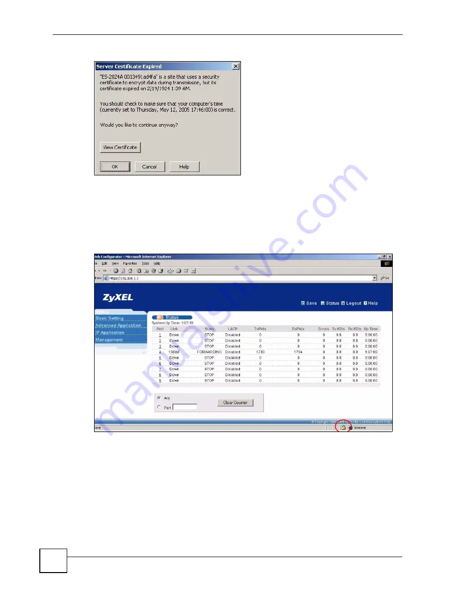 ZyXEL Communications ES-2108 User Manual Download Page 218