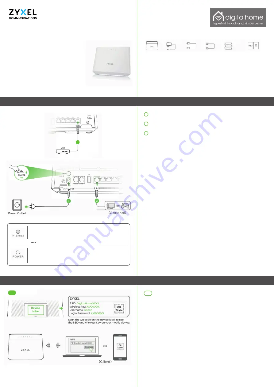 ZyXEL Communications EX3301-TO Quick Start Manual Download Page 1