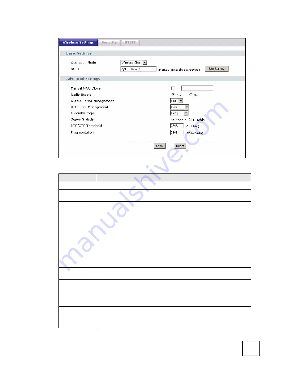 ZyXEL Communications G-570S User Manual Download Page 63