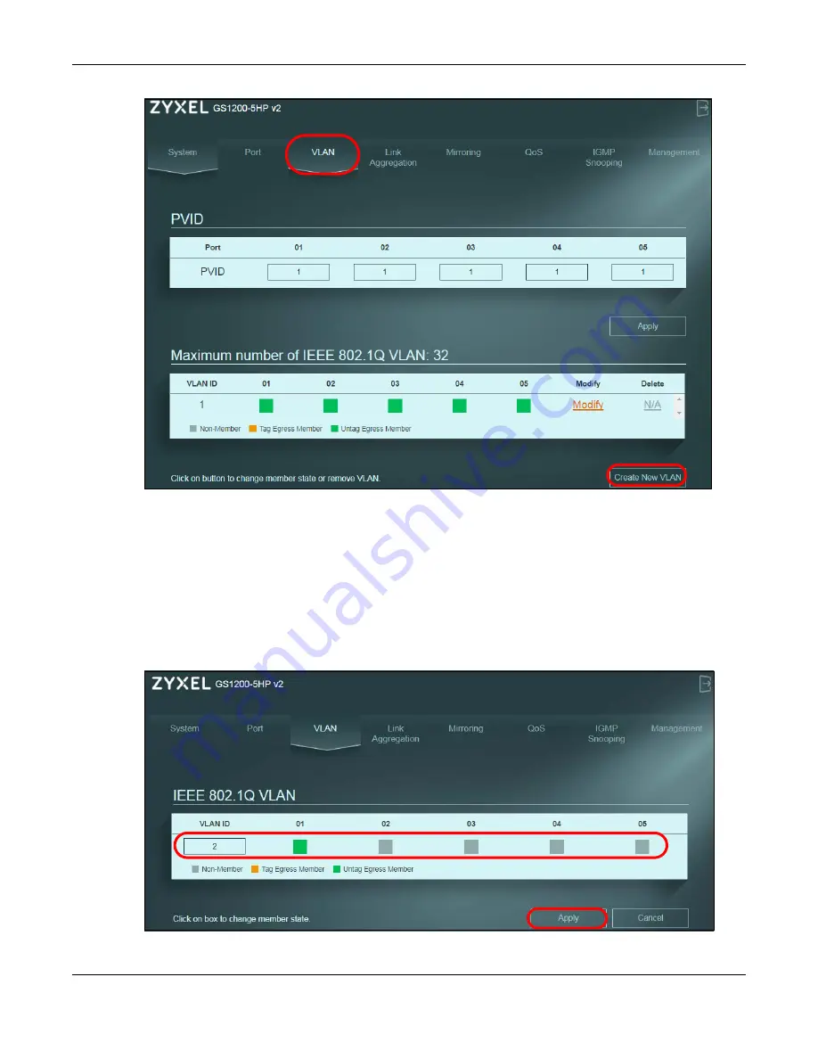 ZyXEL Communications GS1200 SERIES User Manual Download Page 28