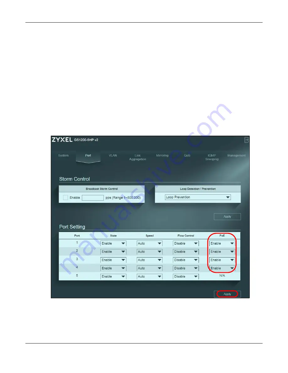 ZyXEL Communications GS1200 SERIES User Manual Download Page 37