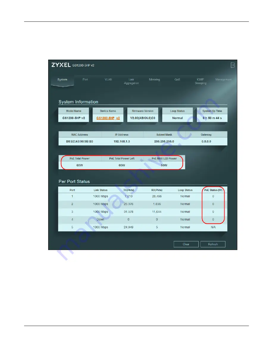 ZyXEL Communications GS1200 SERIES User Manual Download Page 38