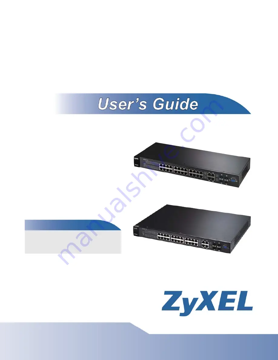 ZyXEL Communications GS2200-24P Series User Manual Download Page 1