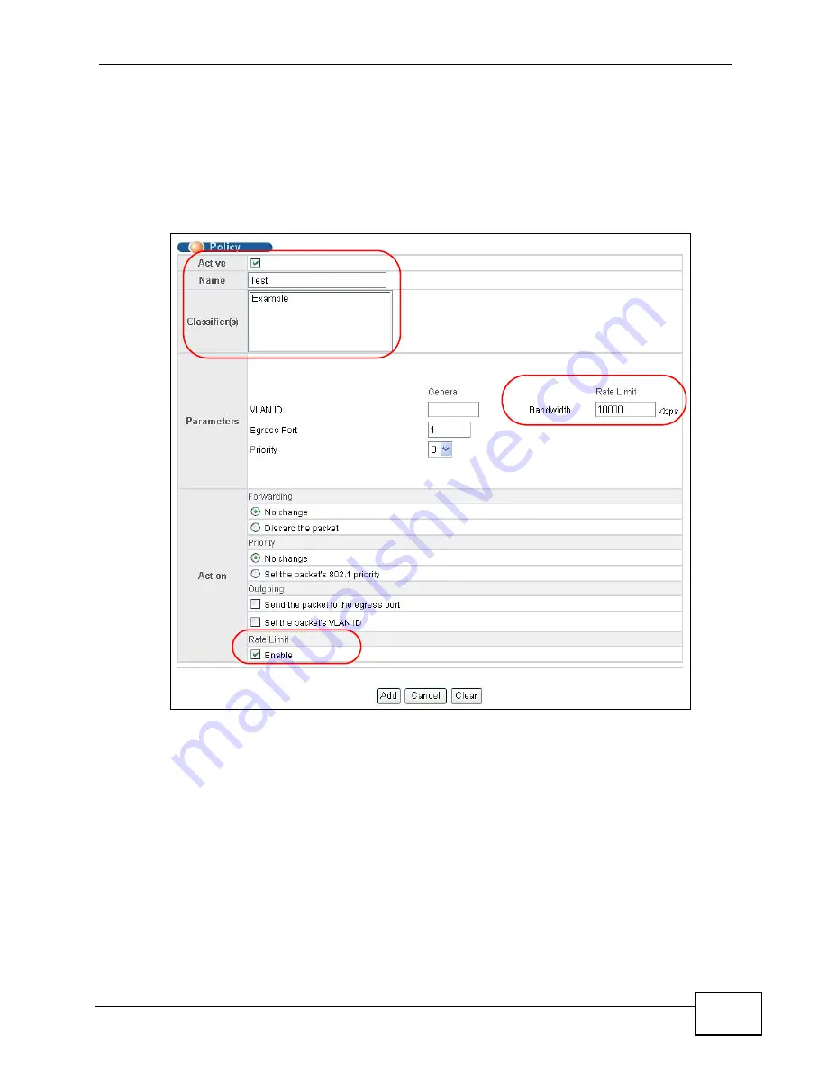 ZyXEL Communications GS2200-24P Series User Manual Download Page 185