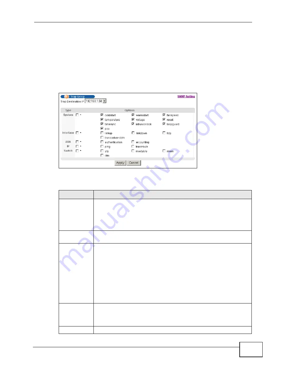 ZyXEL Communications GS2200-24P Series User Manual Download Page 287