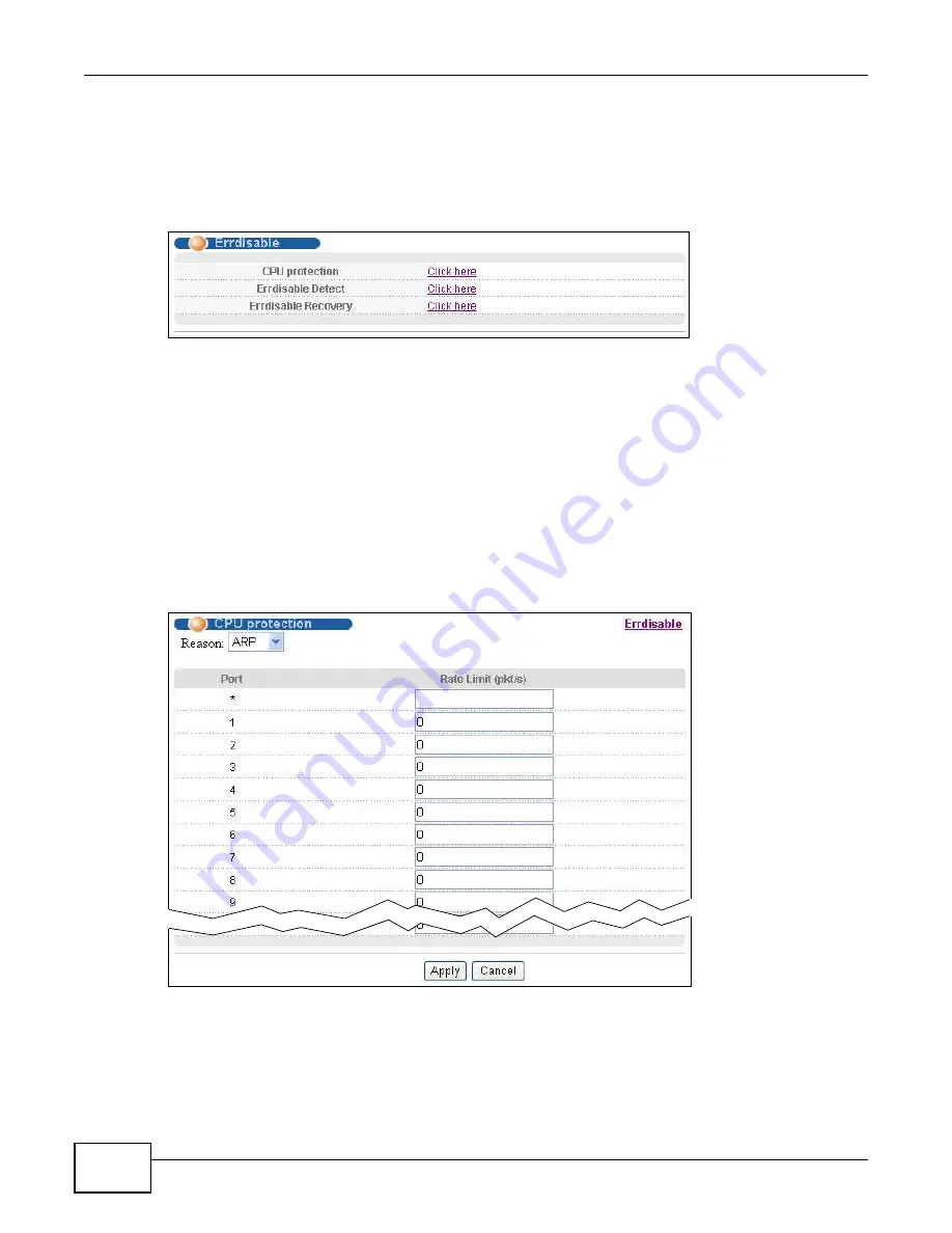 ZyXEL Communications GS2200 Series Скачать руководство пользователя страница 226