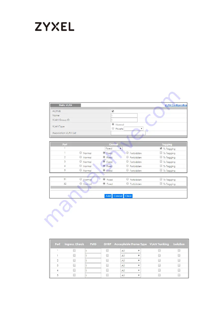 ZyXEL Communications GS3700 Series Скачать руководство пользователя страница 181