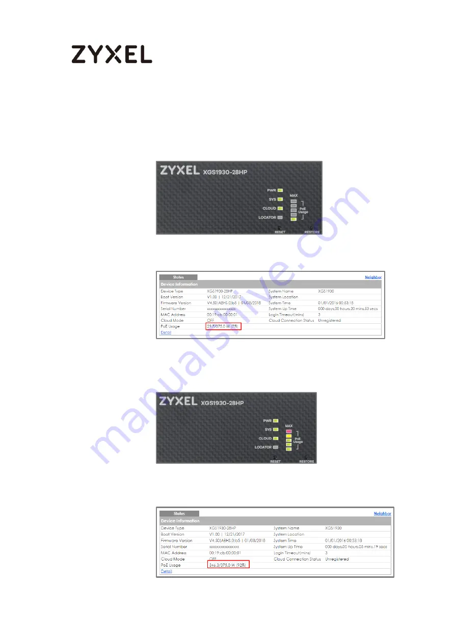 ZyXEL Communications GS3700 Series Скачать руководство пользователя страница 215