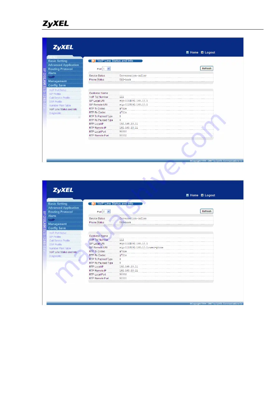 ZyXEL Communications IES-1248-51V Support Notes Download Page 23