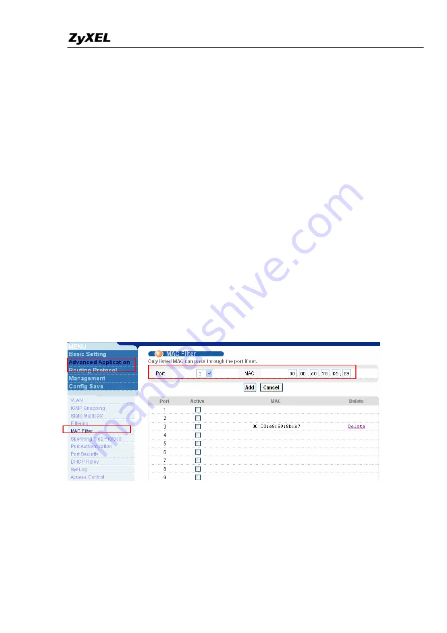 ZyXEL Communications IES-1248-51V Support Notes Download Page 68