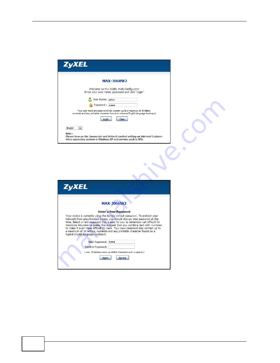 ZyXEL Communications MAX-306 User Manual Download Page 38