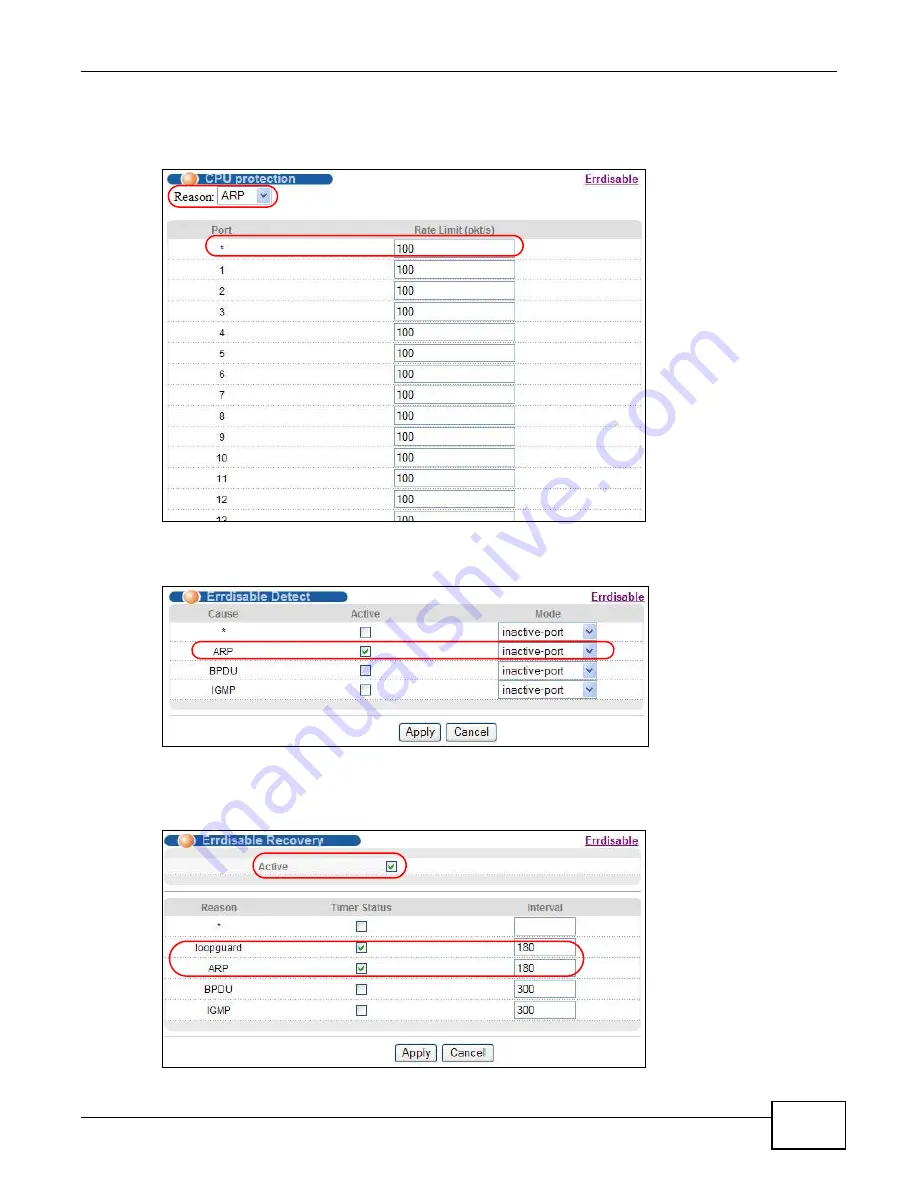 ZyXEL Communications MES3500-24 Скачать руководство пользователя страница 67