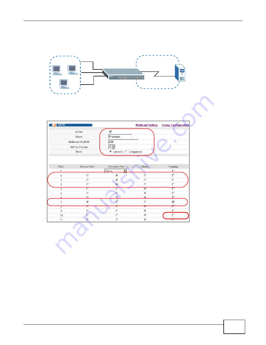 ZyXEL Communications MES3500-24 Скачать руководство пользователя страница 199