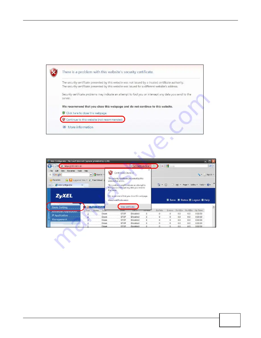 ZyXEL Communications MES3500-24 User Manual Download Page 305