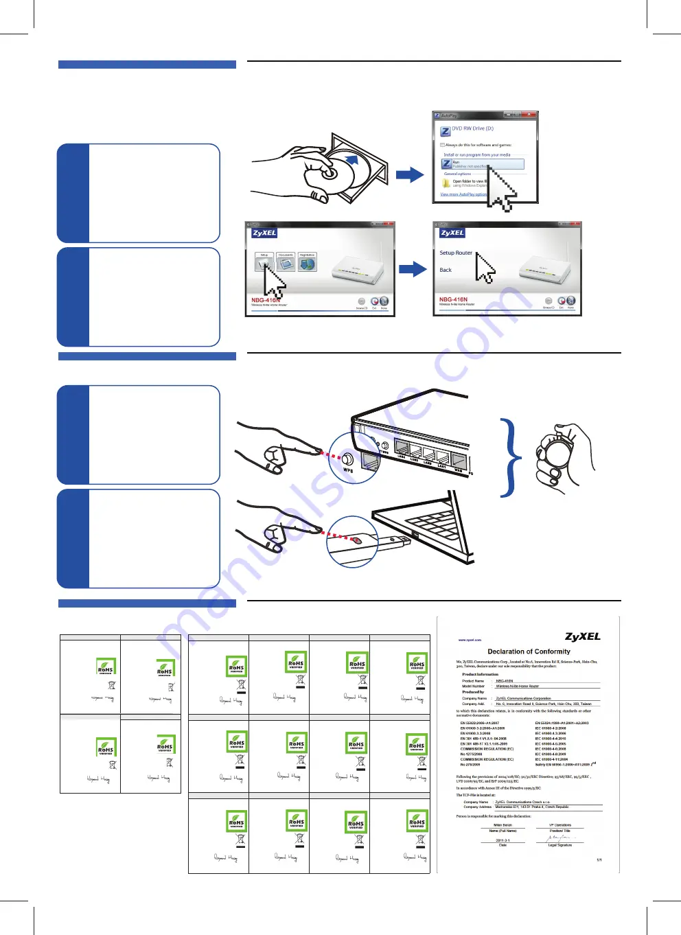 ZyXEL Communications NBG-416N Quick Start Manual Download Page 2