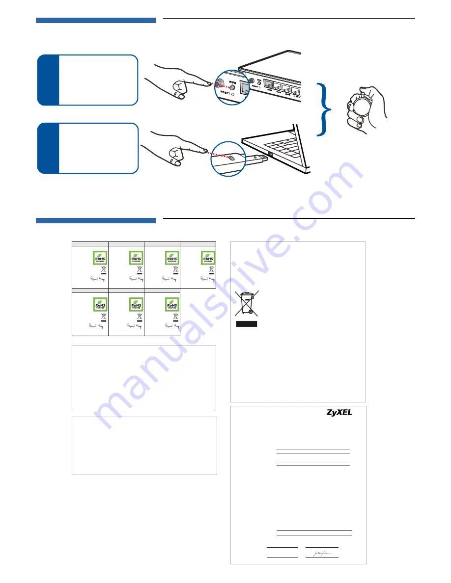 ZyXEL Communications NBG4104 Quick Start Manual Download Page 2