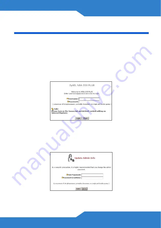 ZyXEL Communications NSA-220 Plus Quick Start Manual Download Page 13