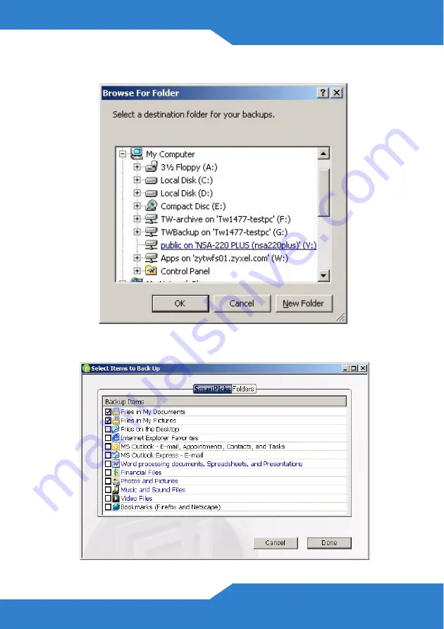 ZyXEL Communications NSA-220 Plus Quick Start Manual Download Page 21