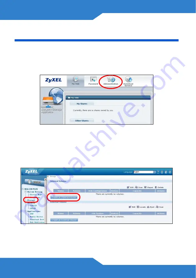 ZyXEL Communications NSA-220 Plus Quick Start Manual Download Page 174