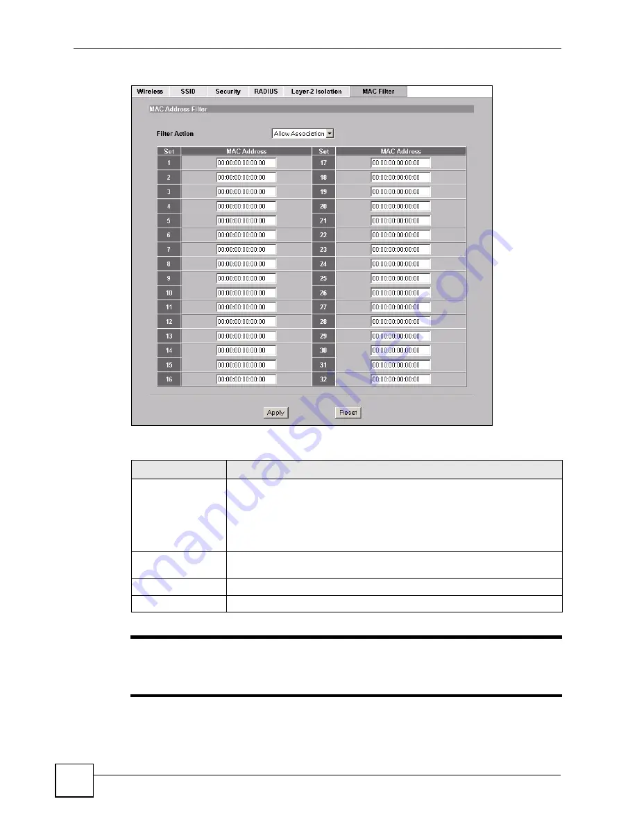 ZyXEL Communications NWA-3100 User Manual Download Page 110