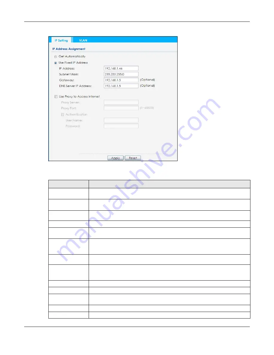 ZyXEL Communications NWA1000 Series User Manual Download Page 200